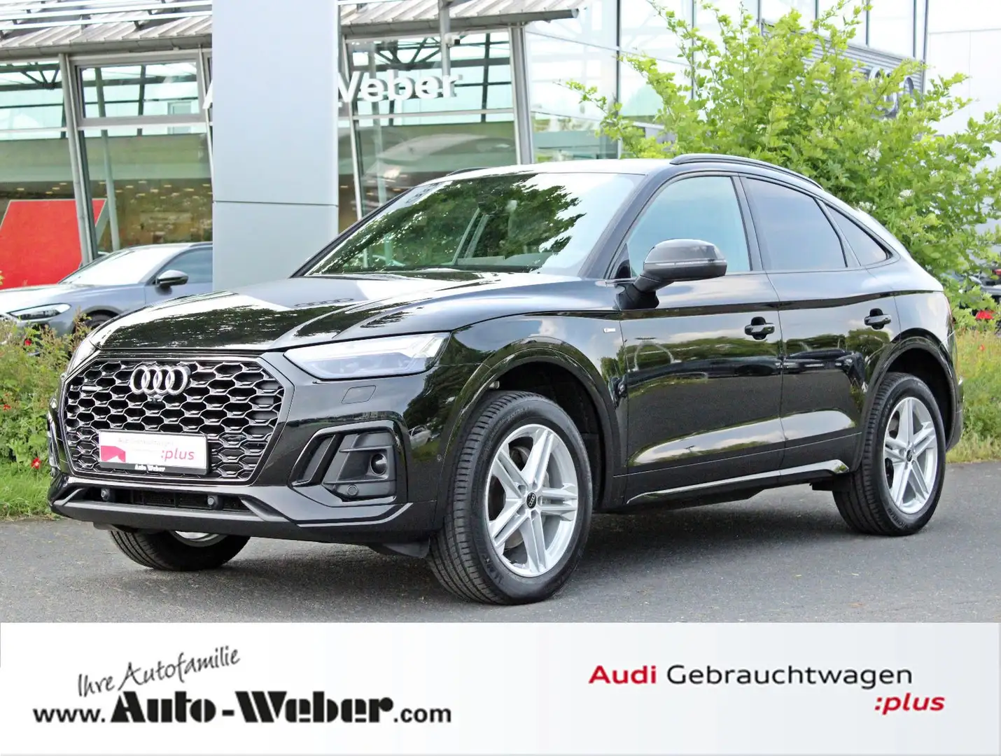 Audi Q5 Sportback 40TDI qu S LINE VC PANO AHK #RAUTE Schwarz - 1