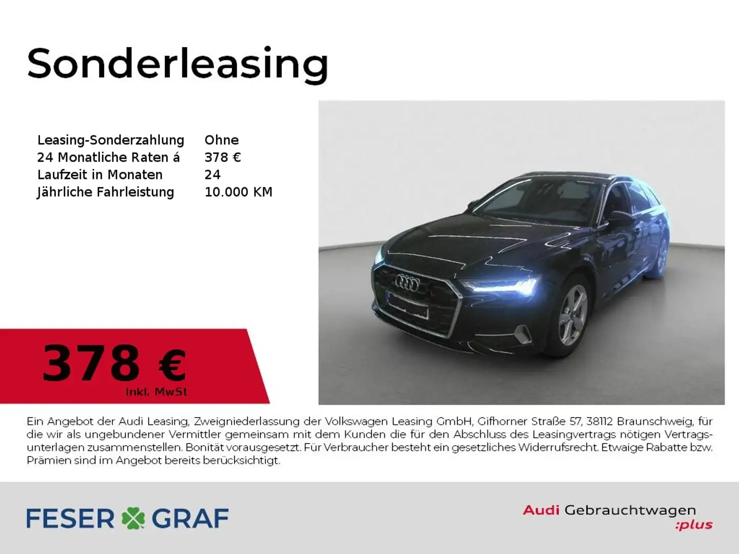 Audi A6 Avant 45 TFSI q. S line Int/Matrix/ACC/AHK/Memory/ Schwarz - 1