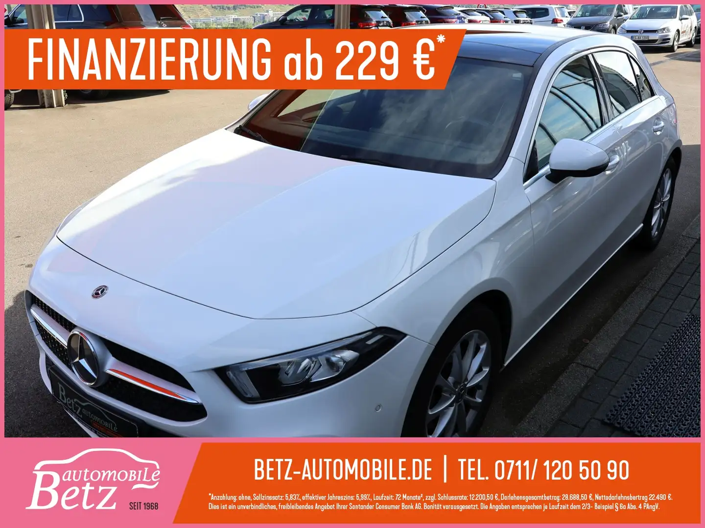 Mercedes-Benz A 220 Pano LED NAVI SHZ PDC Blanc - 1