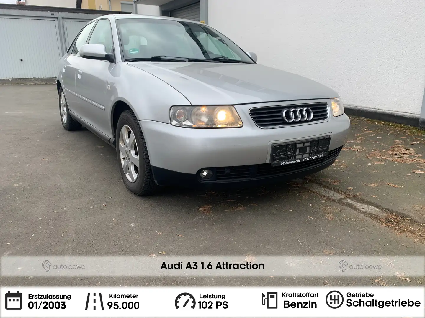 Audi A3 1.6 Attraction (8L) Silver - 1