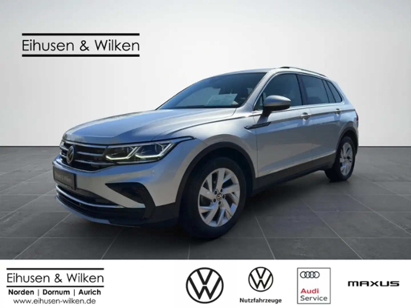 Volkswagen Tiguan 1.5+TSI+DSG+ELEGANCE+NAVI+AHK+ Silber - 1