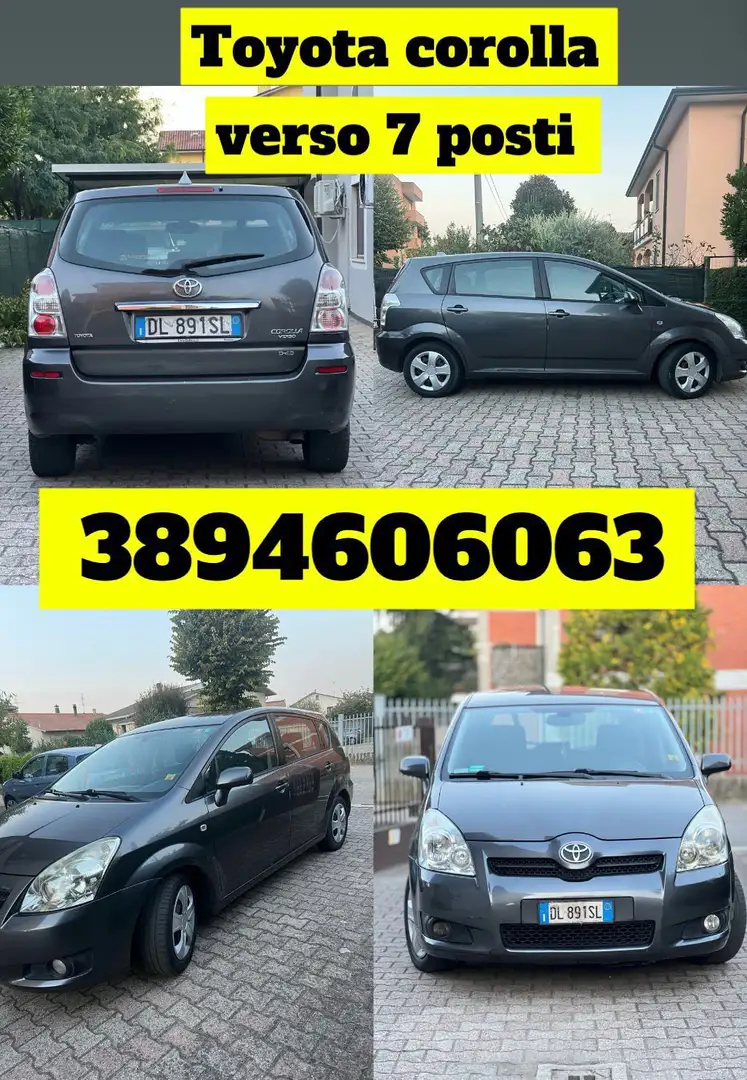 Toyota Corolla Verso D4D 136cv 7posti Marrone - 1