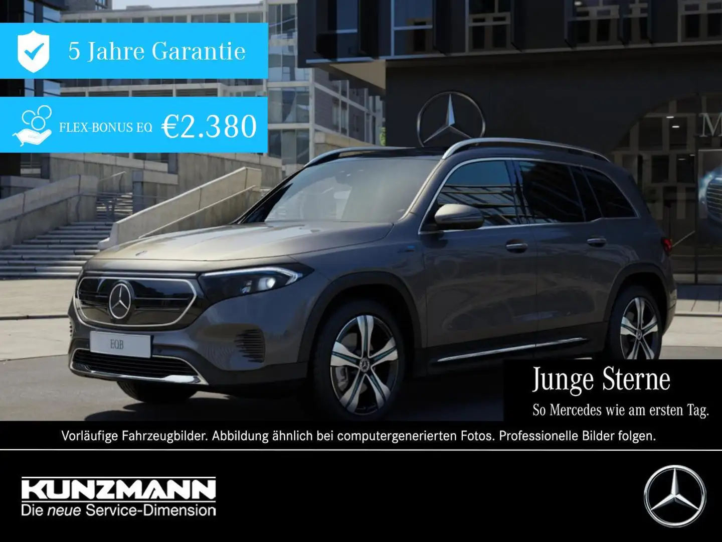 Mercedes-Benz EQB 300 4M ElectricArt Panorama Distronic Memory Grau - 1