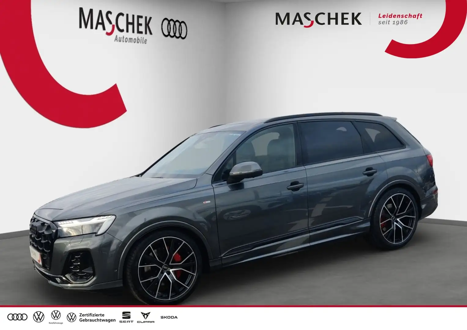 Audi Q7 50 TDI quattro S-Line UPE: 113.355.- AllrLenk HuD Gris - 1