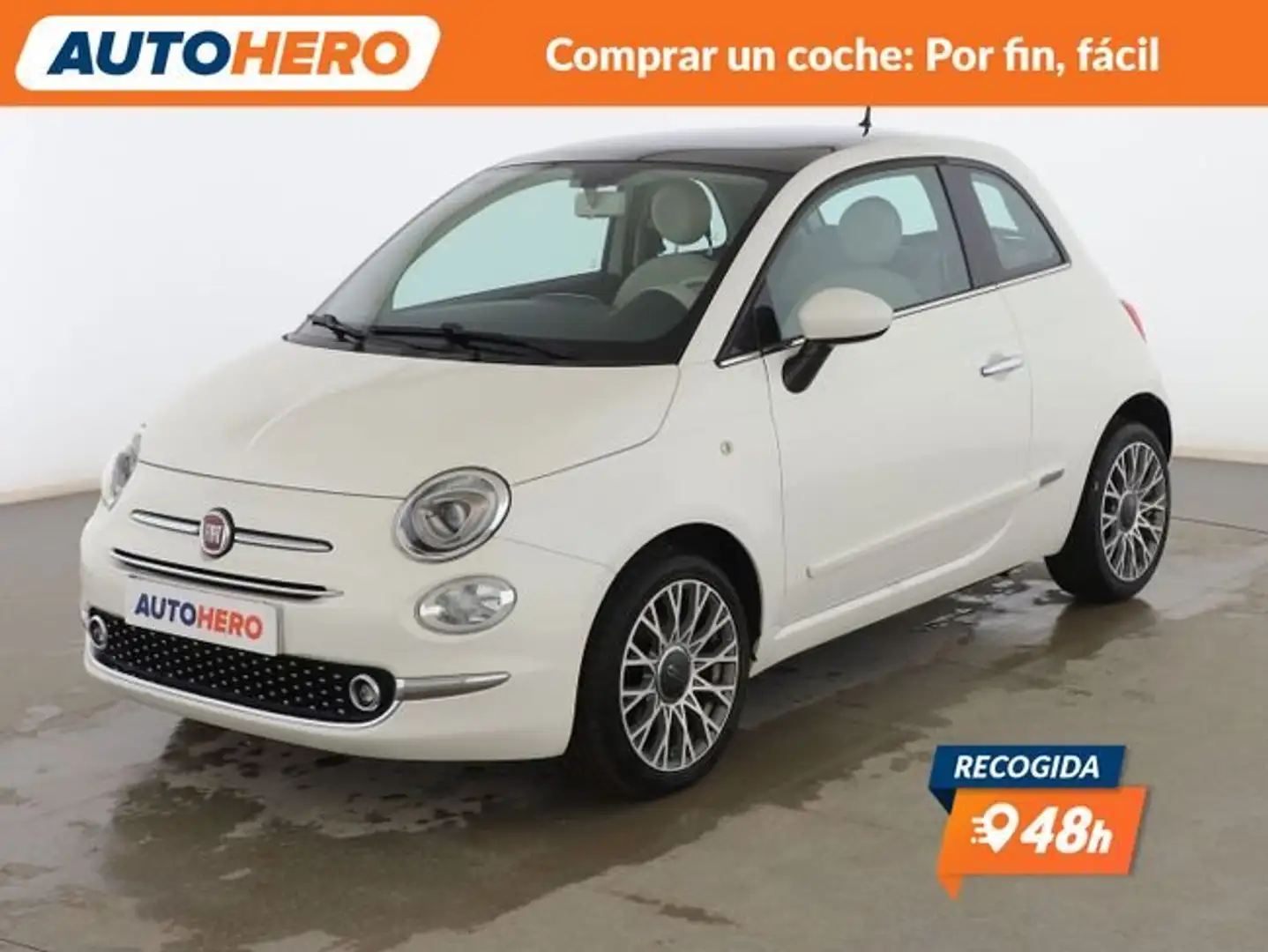Fiat 500 1.2 Lounge Blanc - 1