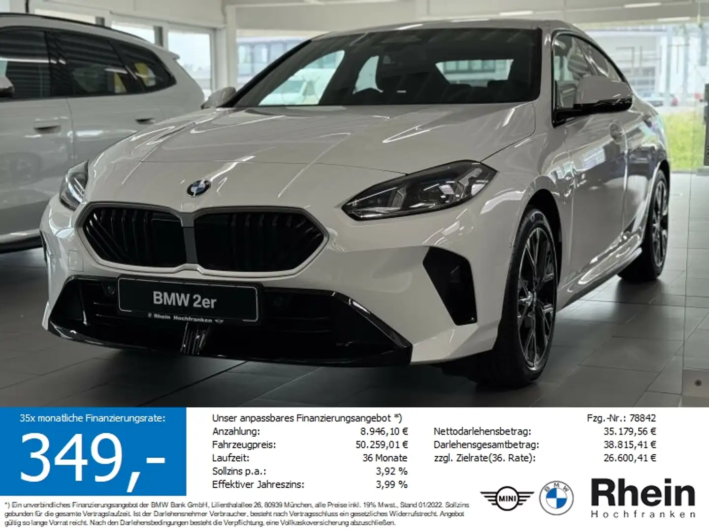 BMW 220 Gran Coupé *M-Sportpaket* *M-Sportpaket* Weiß - 1