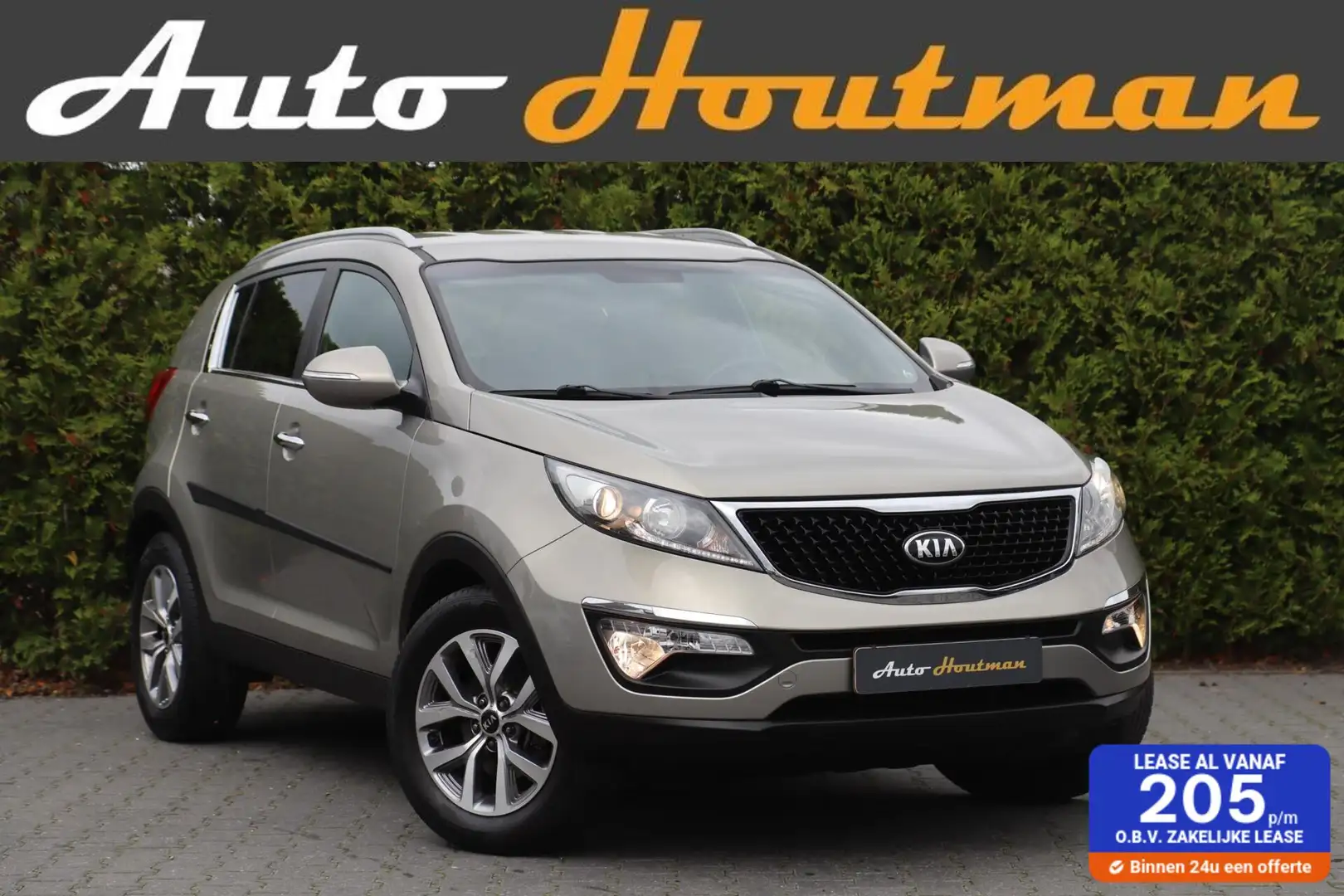 Kia Sportage 1.6 GDI DynamicPlusLine Leder|Stuurverw.|Camera|Zw Gris - 1