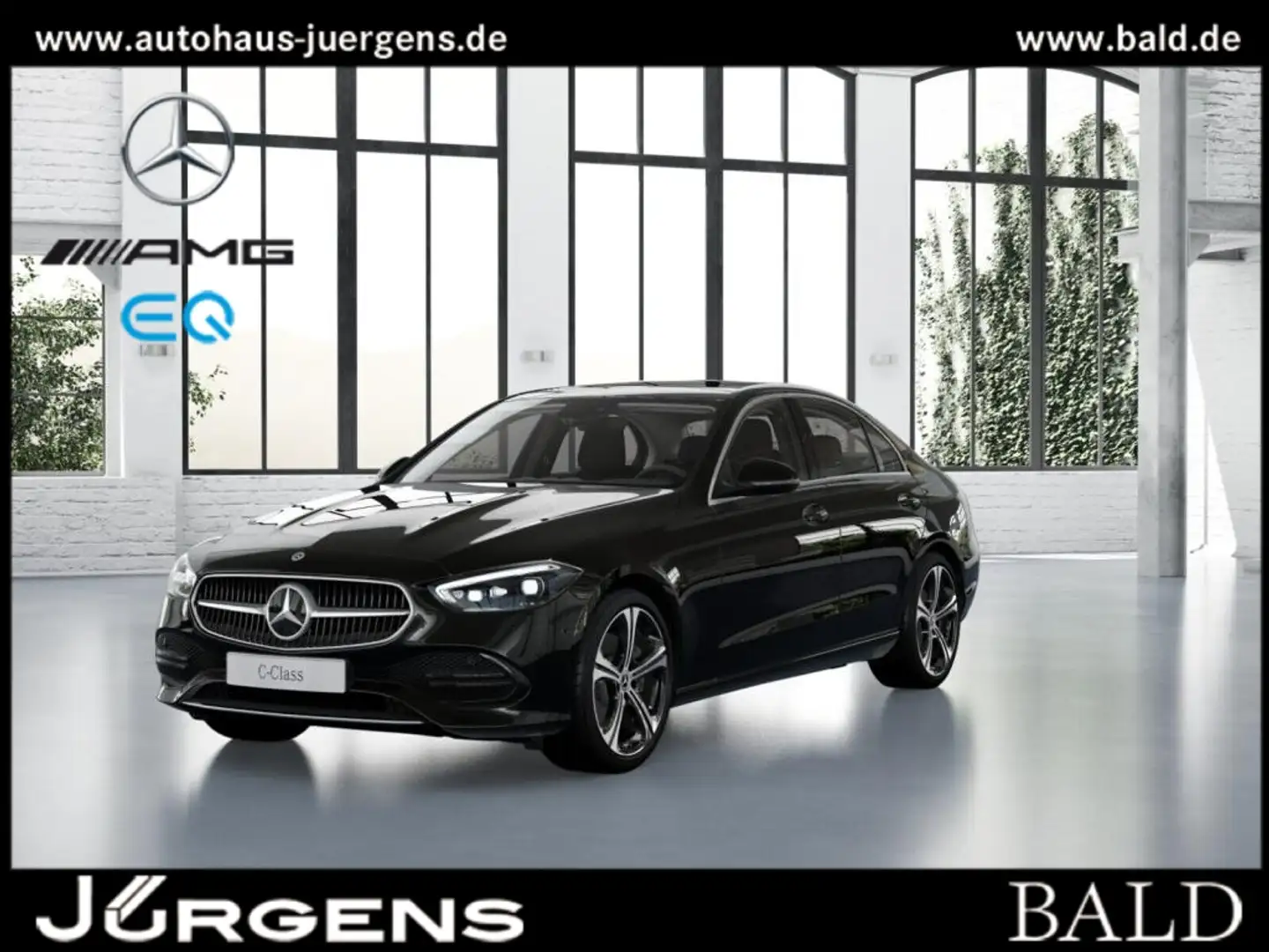 Mercedes-Benz C 300 4M Avantgarde/Digital/Pano/AHK/Memory/19" Schwarz - 2