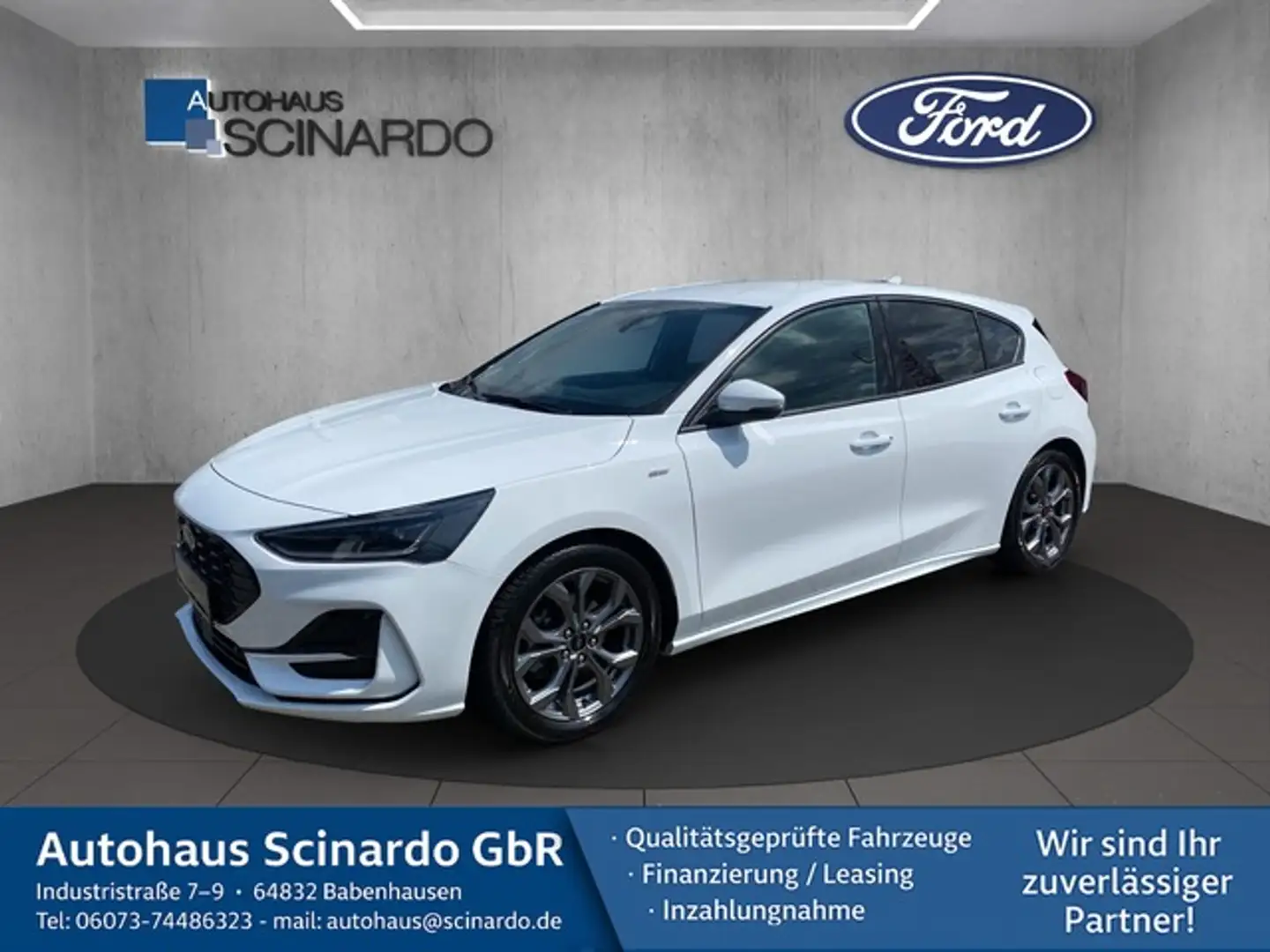 Ford Focus 1.0 EB ST-Line X*MATRIX LED*iACC*NAVI*RFK Wit - 1
