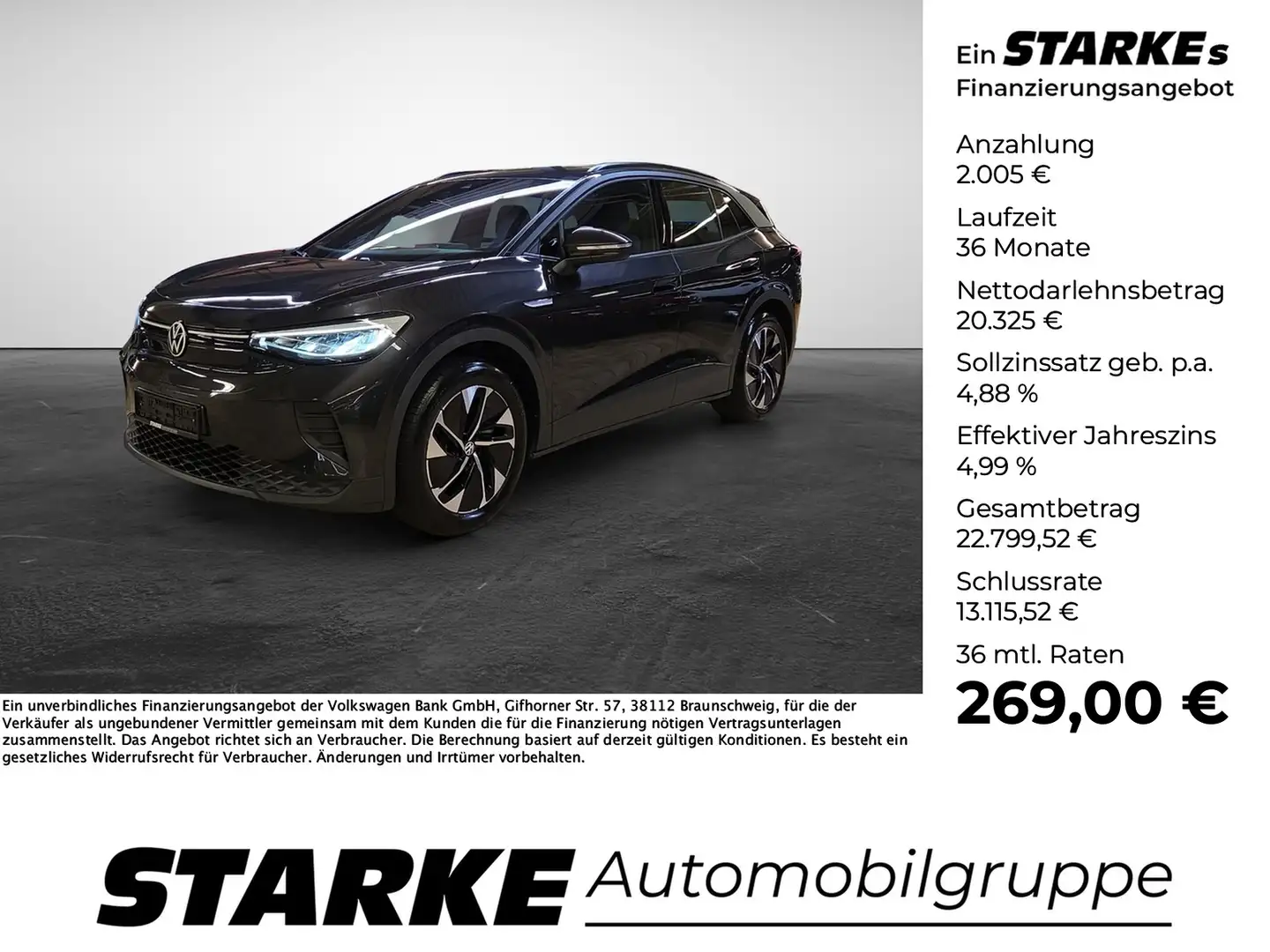 Volkswagen ID.4 Pure Performance City LED Navi PDC ACC Gris - 1