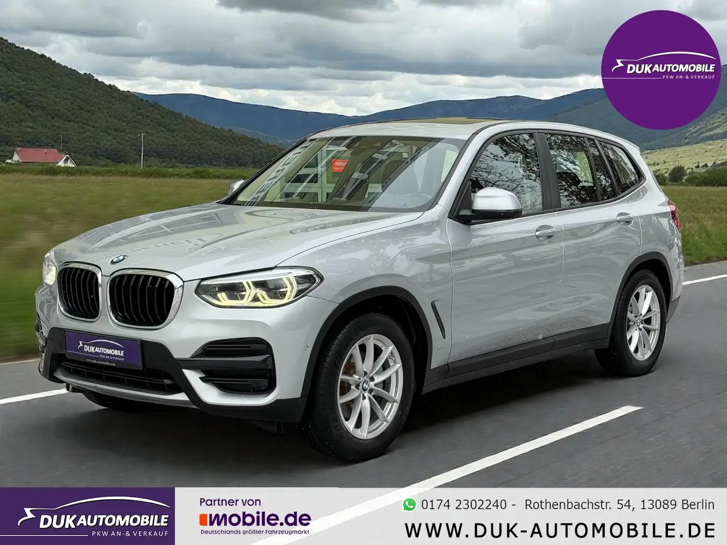 BMW X3 xDrive 20 i Advantage Panorama Dach Silber - 1