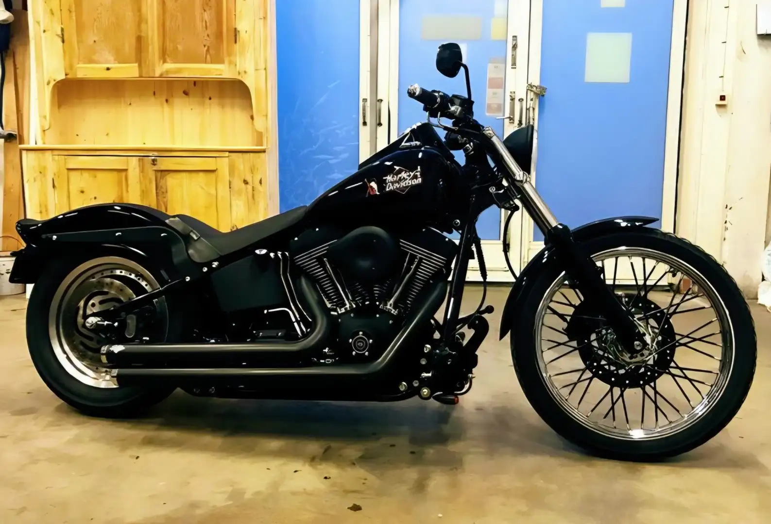 Harley-Davidson Softail Night Train (FXSTB) Nero - 1
