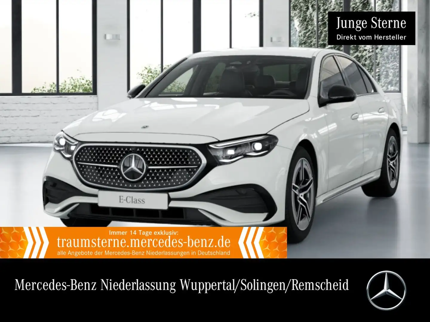 Mercedes-Benz E 300 e AMG 360° Distr. AHK Night Spurhalt-Ass PTS Blanc - 1