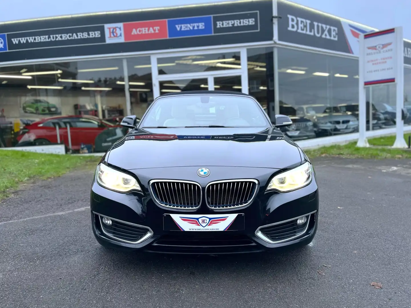 BMW 218 Cabriolet SPORT *LED*CUIR*NAVIGATION*PDC* Noir - 2