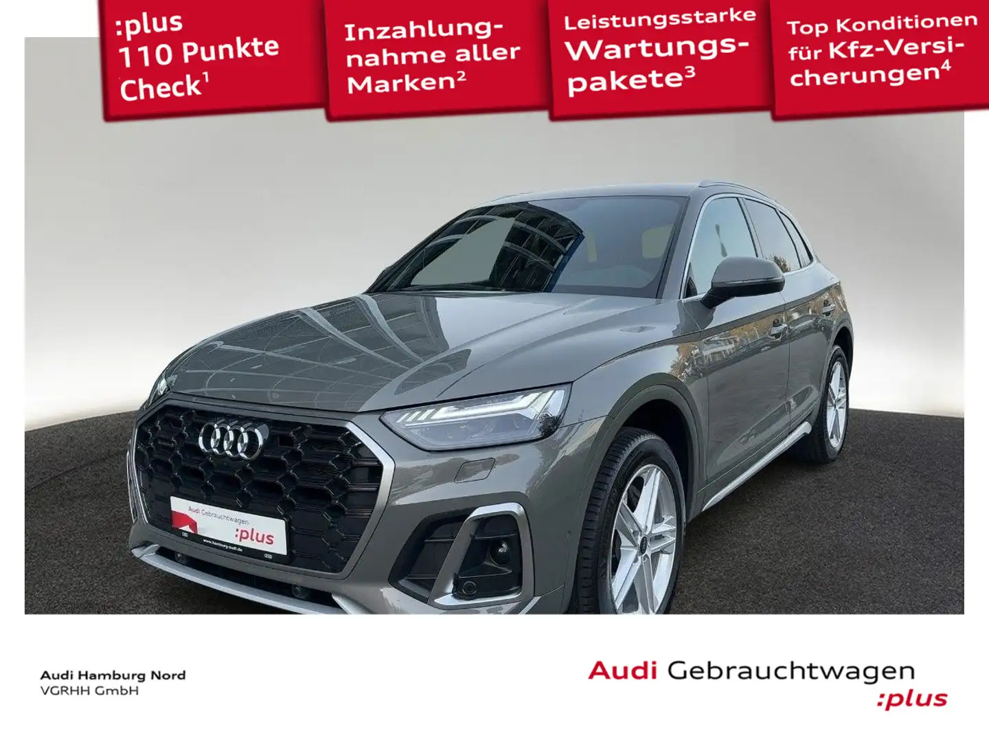 Audi Q5 50 TFSIe quattro S line ACC AHK Navi Matrix Grau - 1