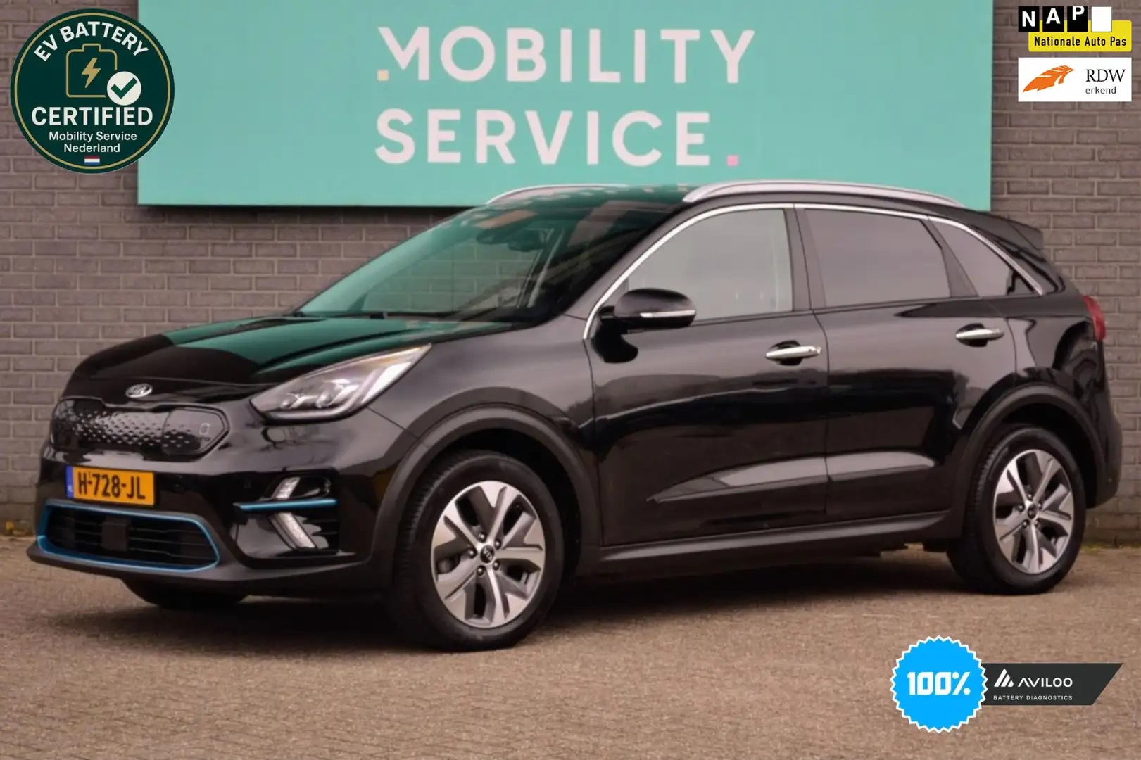 Kia e-Niro ExecutiveLine 64 kWh SOH100% Clima ACC Leder CarPl Noir - 1