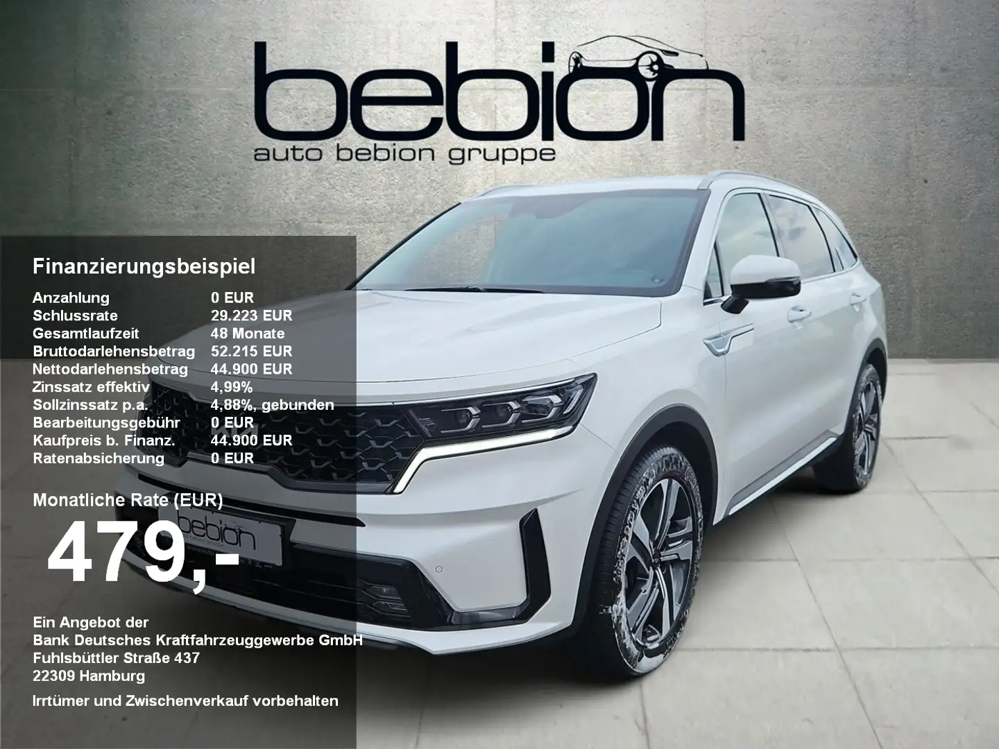 Kia Sorento 2.2D AWD DCT8 SPIRIT DRIVE 4WD Bose Navi Blanc - 1