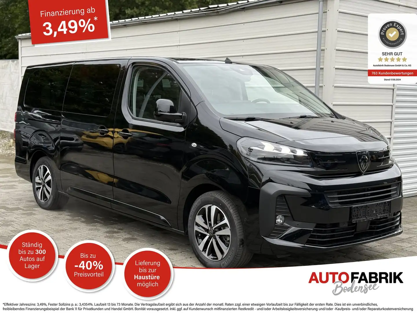 Peugeot Traveller Premium L3 180 BHDI *GLASDACH*NAVI*KAMERA*AHK Negru - 1