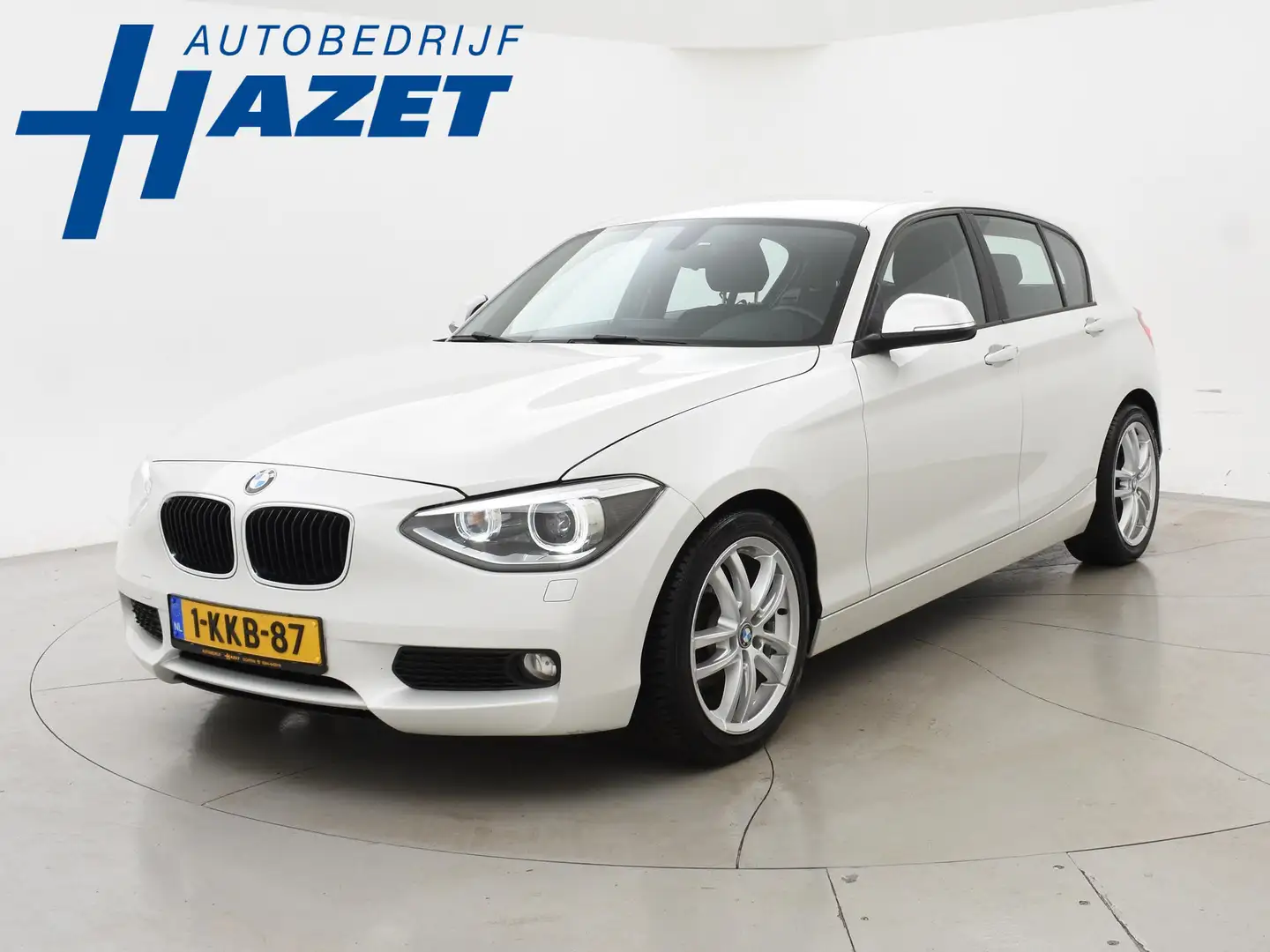 BMW 114 1-serie 114i EDE HIGH EXECUTIVE + NAVI PROFFESIONA Wit - 1