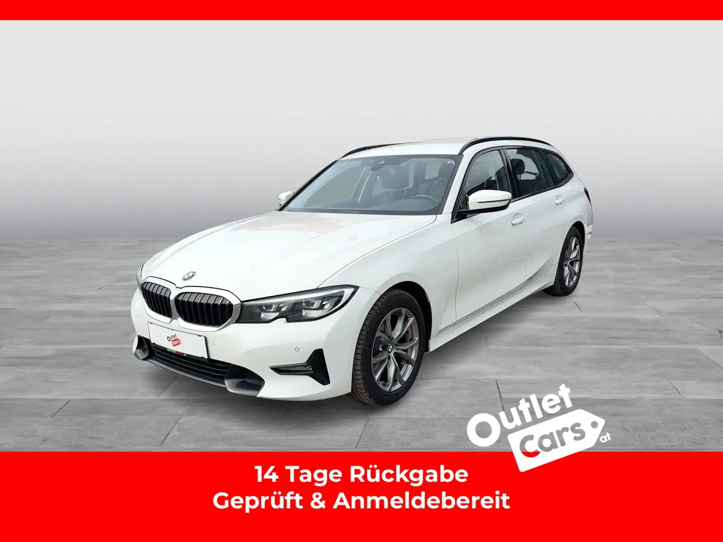 BMW 320 d xDrive Touring Sport Li. LED+NAV+Sportp.+PDC Weiß - 1