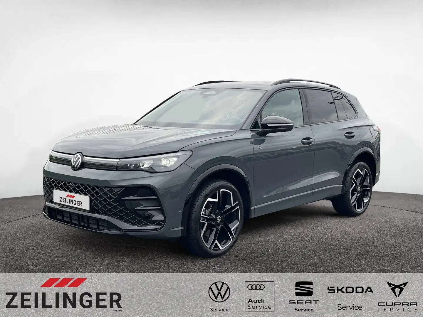 Volkswagen Tiguan R-Line 4Motion TDI DSG|20"|AHK|PANO|BLACK Grau - 1