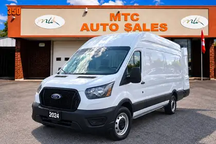 White 2024 Ford Transit Cargo Van Rear-Wheel Drive Automatic