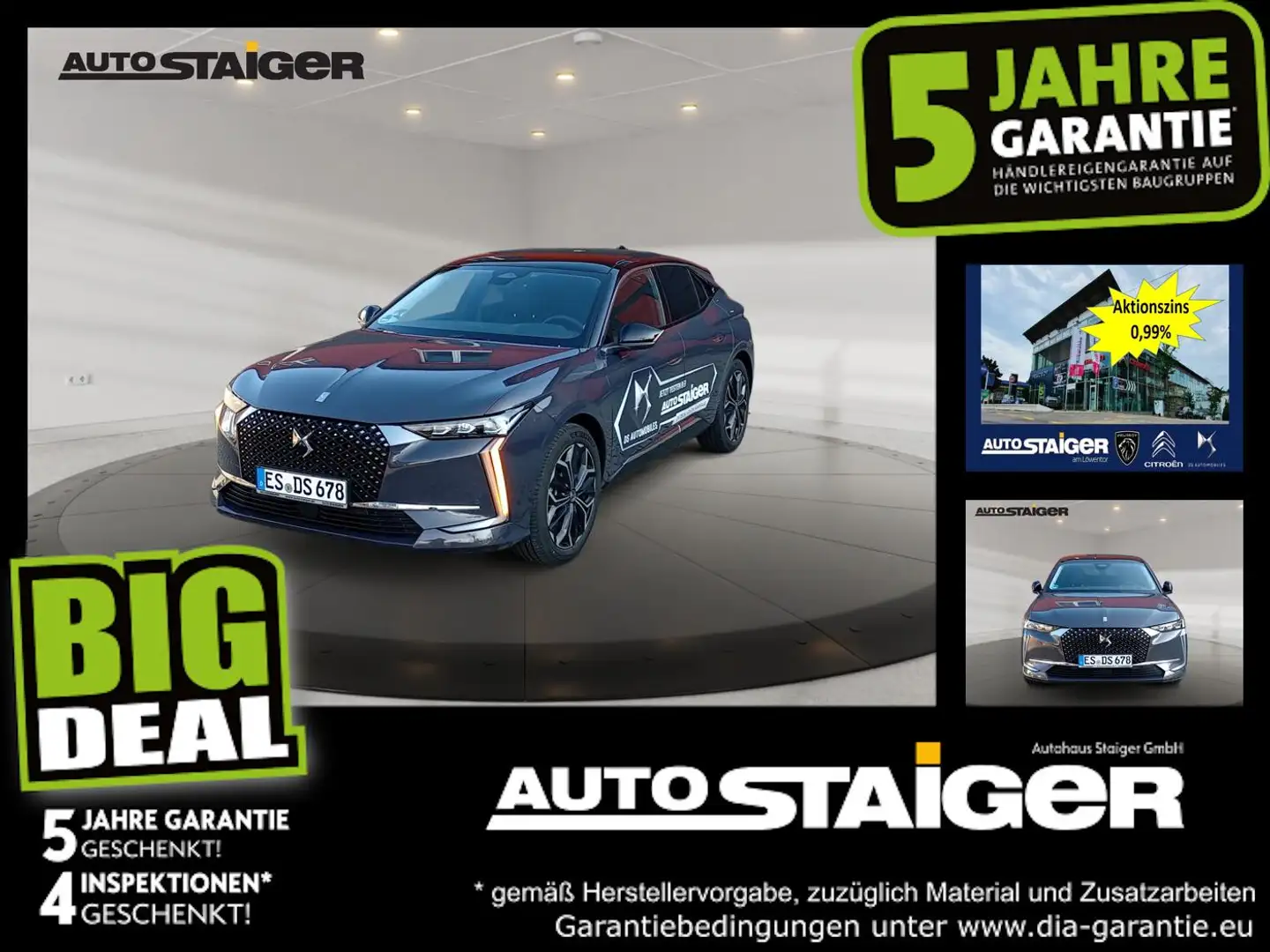 DS Automobiles DS 4 DS4 Antoine De Saint Exupéry 130 *LED*Memory*SHZ Bleu - 1