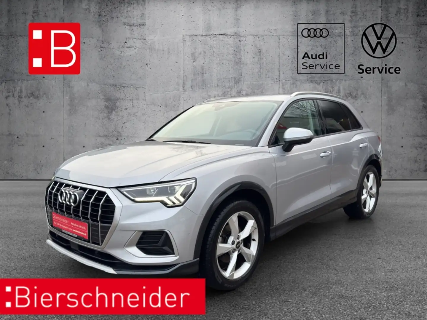 Audi Q3 35 TFSI advanced LED 19 ACC AHK VIRTUAL PDC DAB Silber - 1