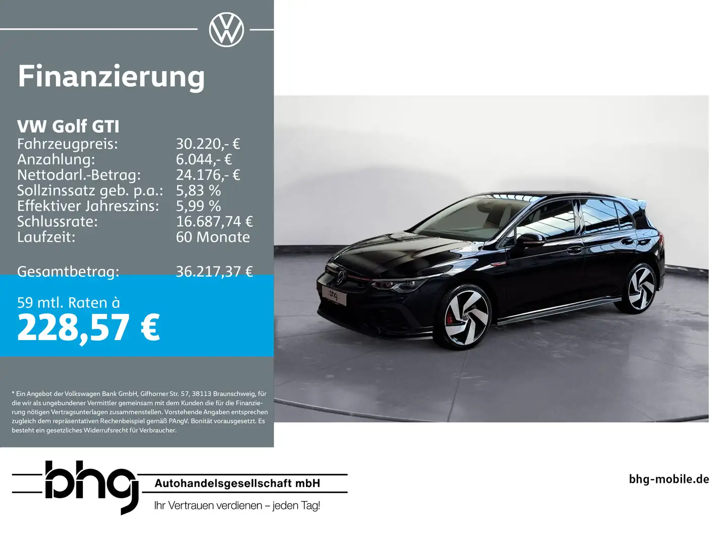 Volkswagen Golf GTI 2.0 TSI CLUBSPORT *ACC*DSG*LED* Schwarz - 1