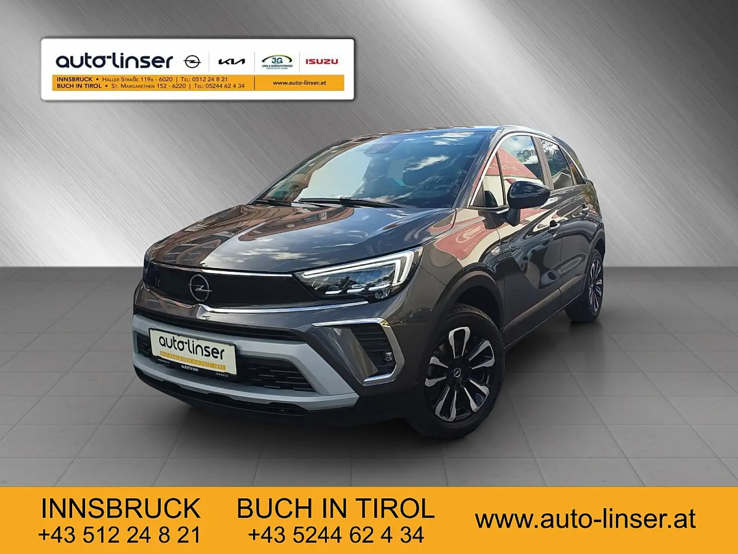 Opel Crossland 1,2 Turbo Elegance Grau - 1