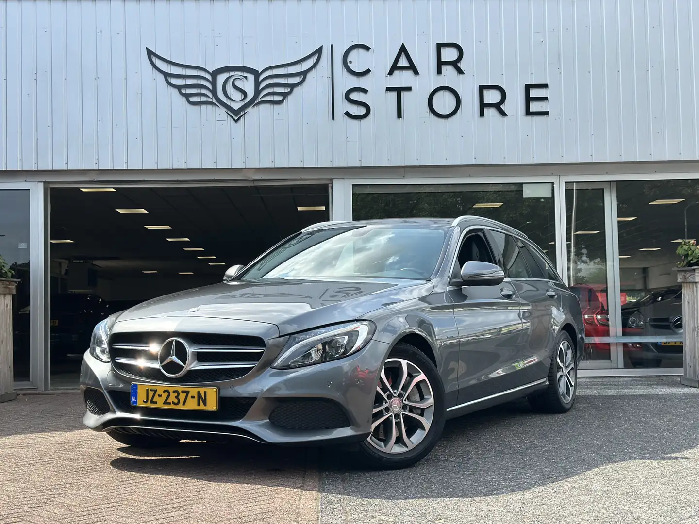 Mercedes-Benz C 350 Estate e |LUCHTVERING|CAMERA|ST VWM|CLIMA|NAV|LED Gris - 1