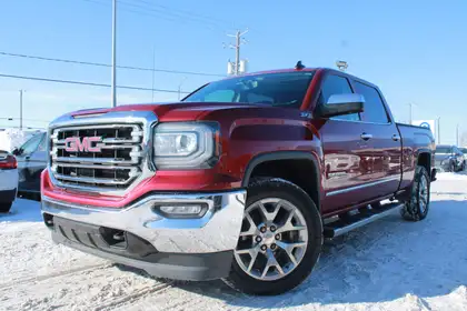 Red 2018 GMC Sierra 1500 SLT Crew Cab 4WD Pickup Truck Four-Wheel Drive Automatic