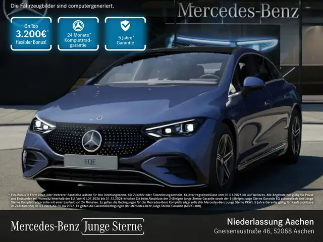 Mercedes-Benz EQE 350 4Matic AMG Fahrass WideScreen 360° Pano