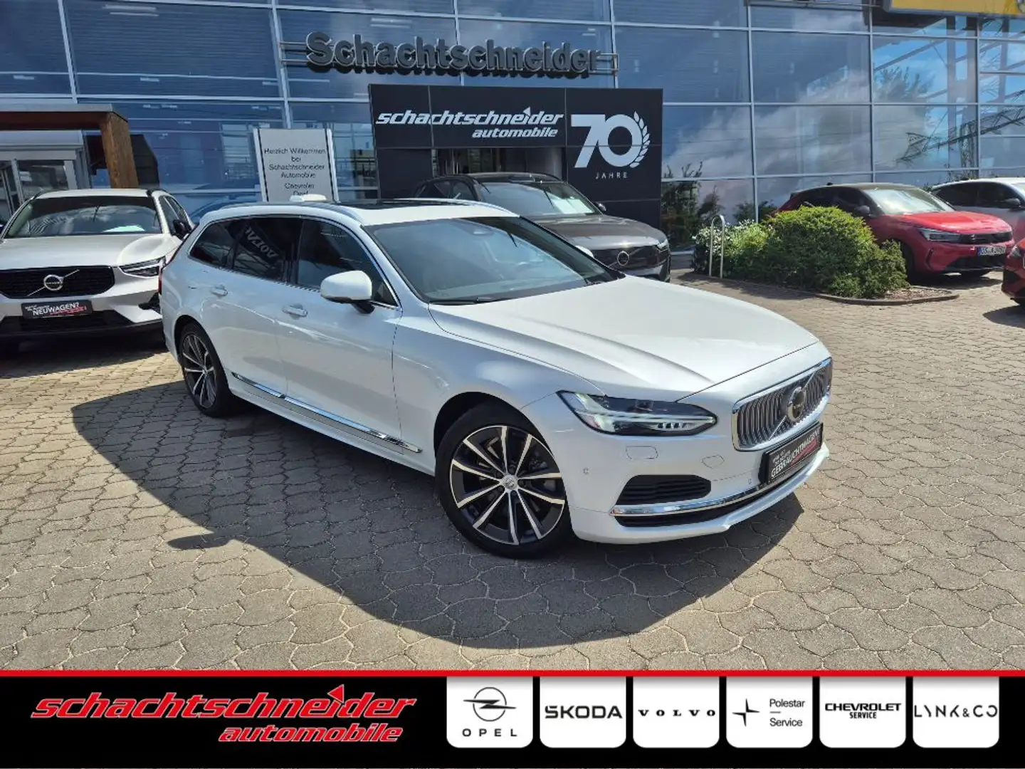Volvo V90 Rech. T6 AWD Inscription+AHZV+Nappa+Luft+ Bianco - 1