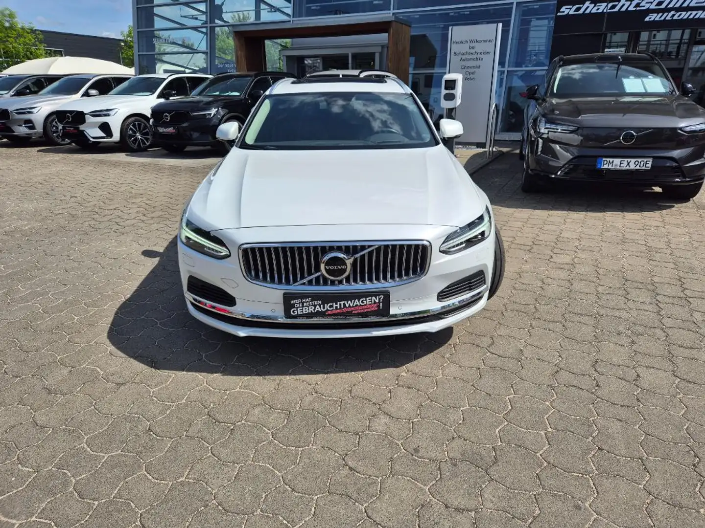 Volvo V90 Rech. T6 AWD Inscription+AHZV+Nappa+Luft+ Blanc - 2