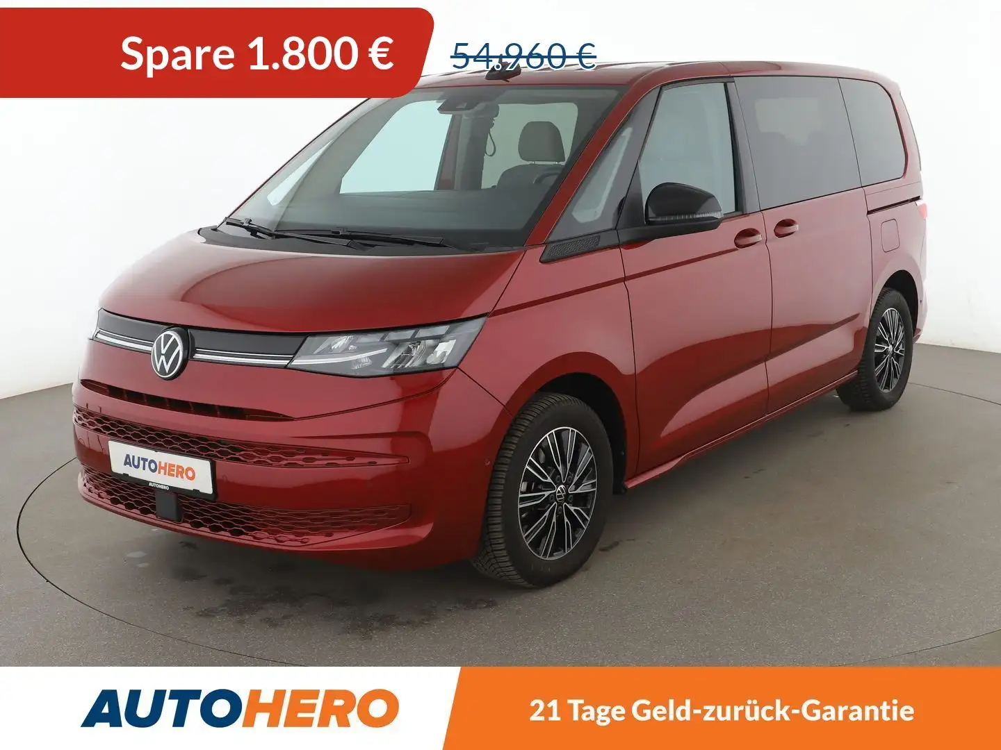 Volkswagen T7 Multivan 2.0 TDI Life Aut. *NAVI*VC*LED*CAM* Rot - 1