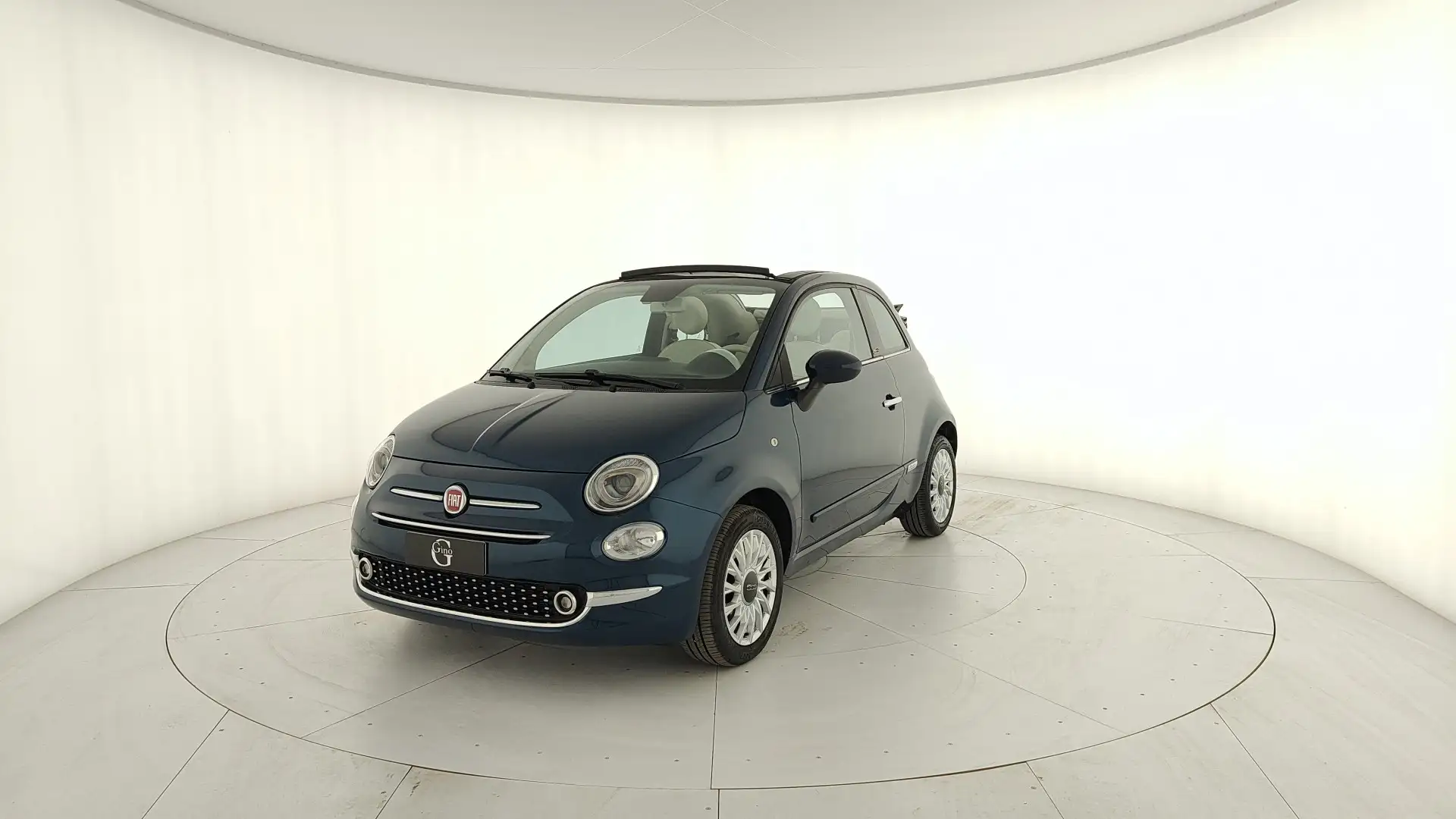 Fiat 500C 1.2 Lounge 69cv my20 Zwart - 1