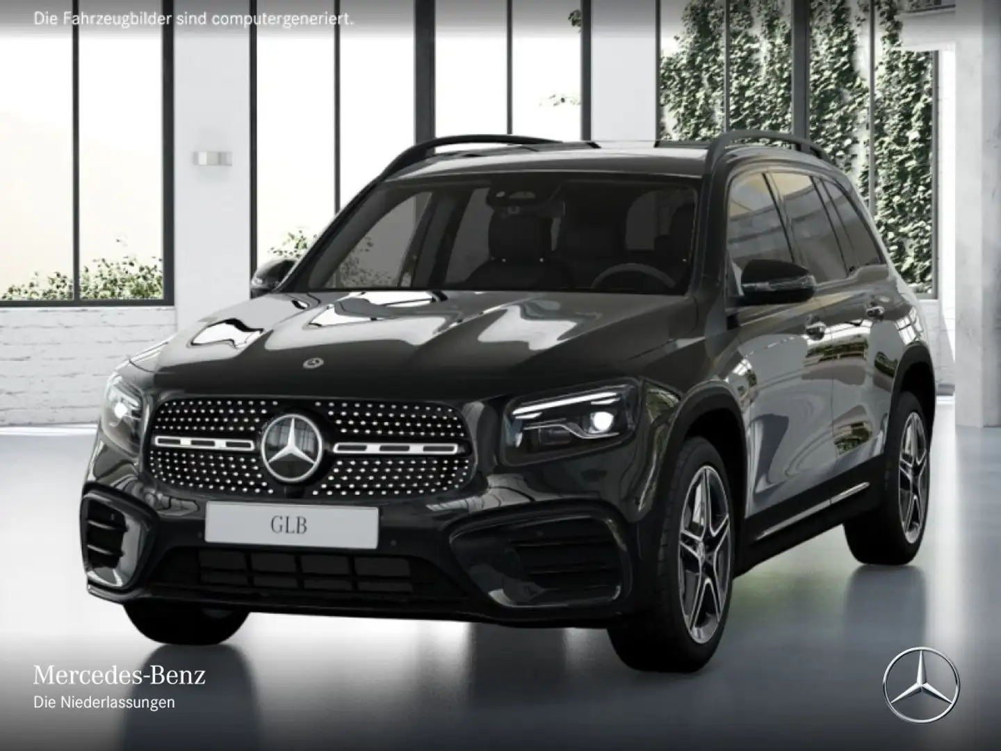 Mercedes-Benz GLB 200 AMG+NIGHT+PANO+360°+MULTIBEAM+19"+TOTW+7G Schwarz - 2