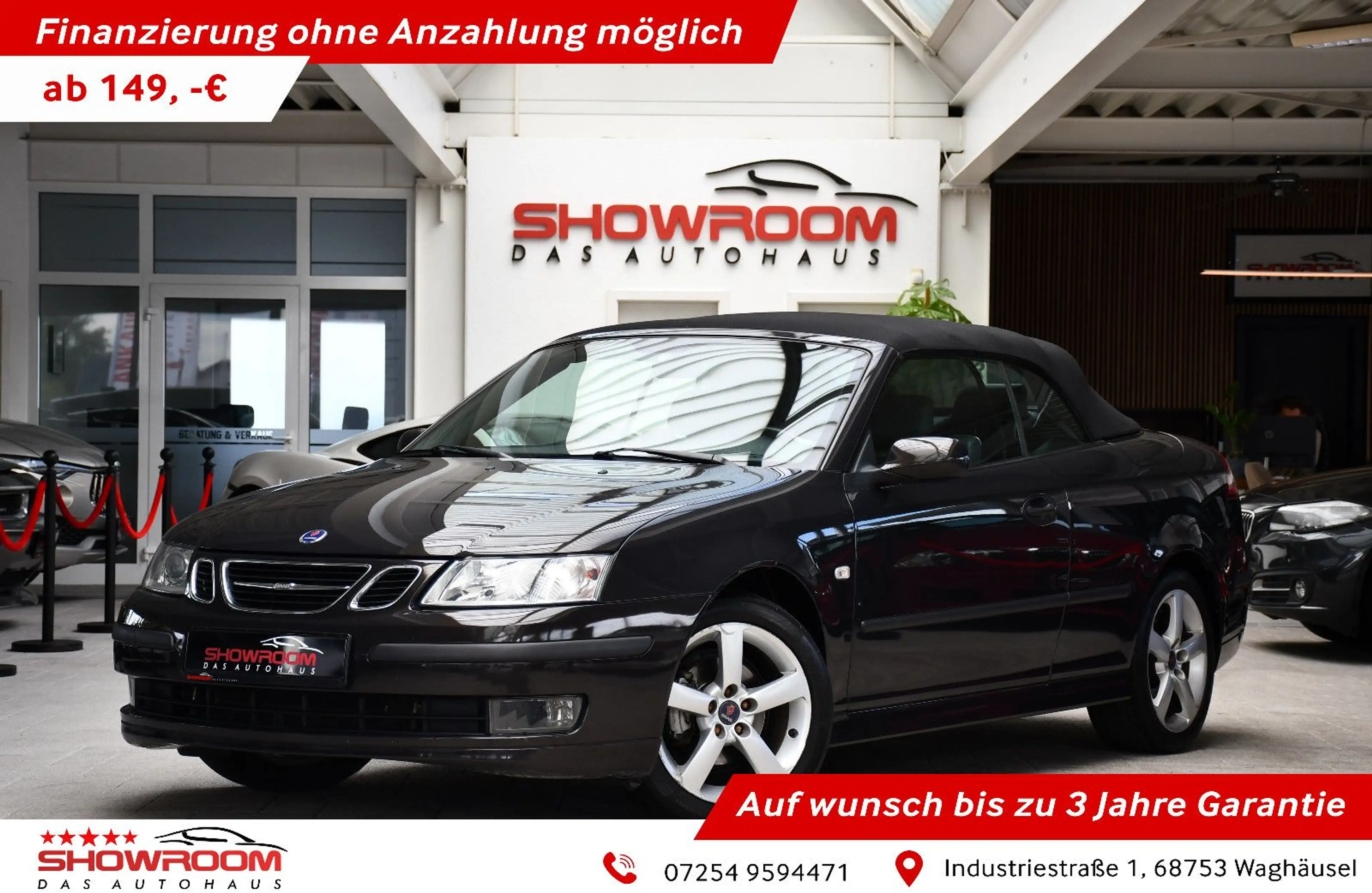 Saab 9-3 Cabriolet 1.8T Vector Automatik Leder 1.Hand