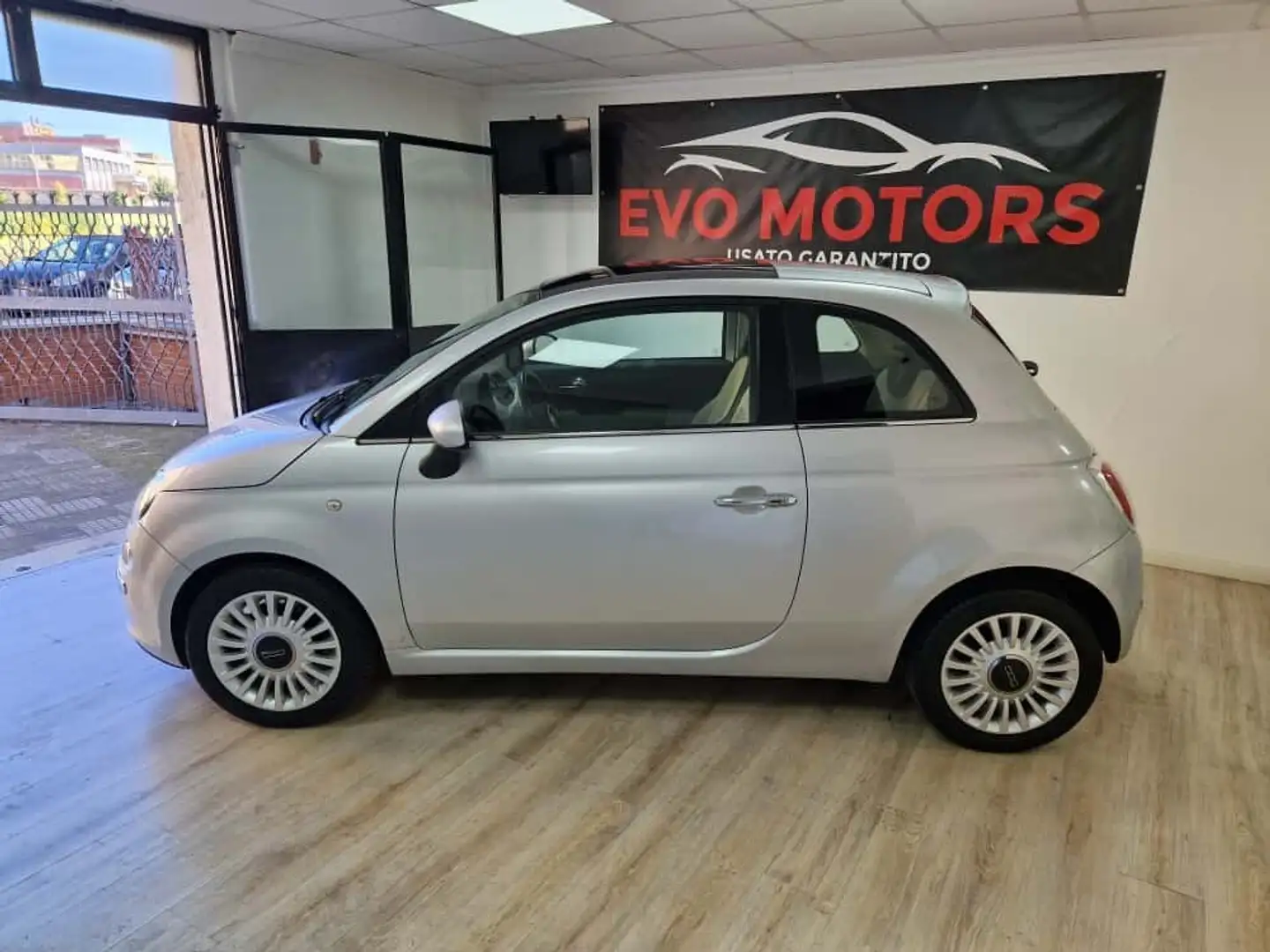Fiat 500 500 1.2 Lounge Argent - 2