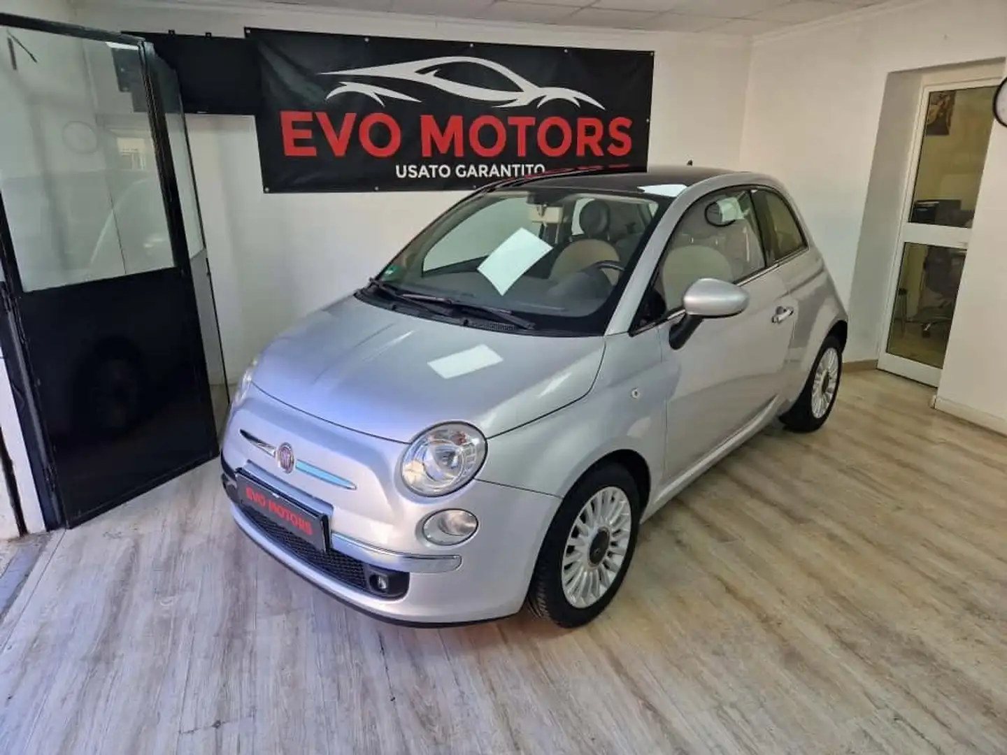 Fiat 500 500 1.2 Lounge Argent - 1