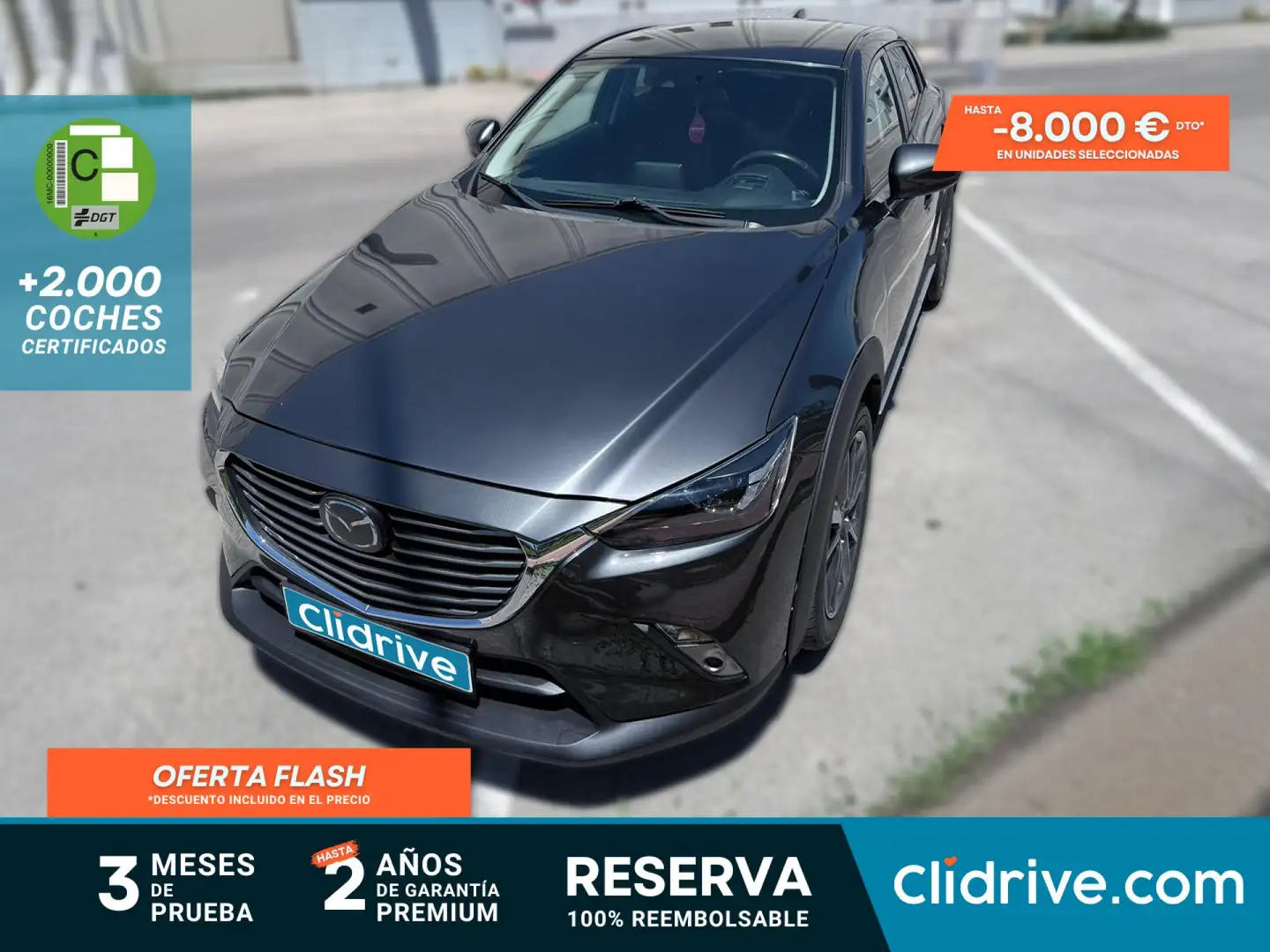 Mazda CX-3 1.5 SKYACTIV DE Style+ Nav 2WD Gris - 1