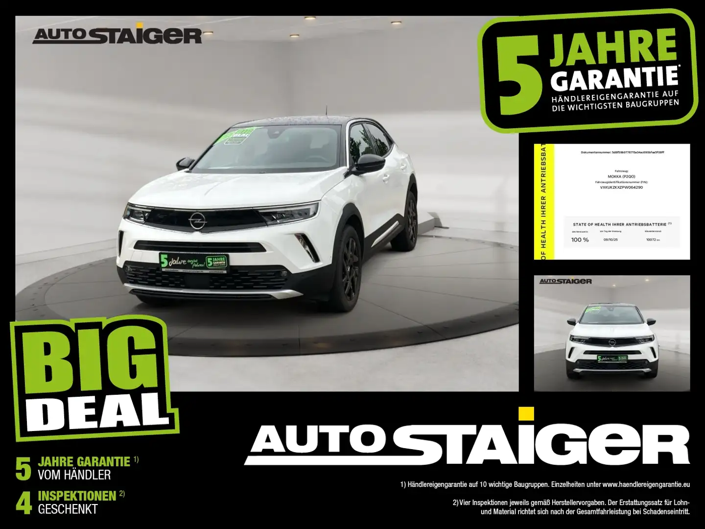 Opel Mokka-E Mokka e Ultimate ACC+Alcantara+LED+Navi+SHZ+LM Weiß - 1