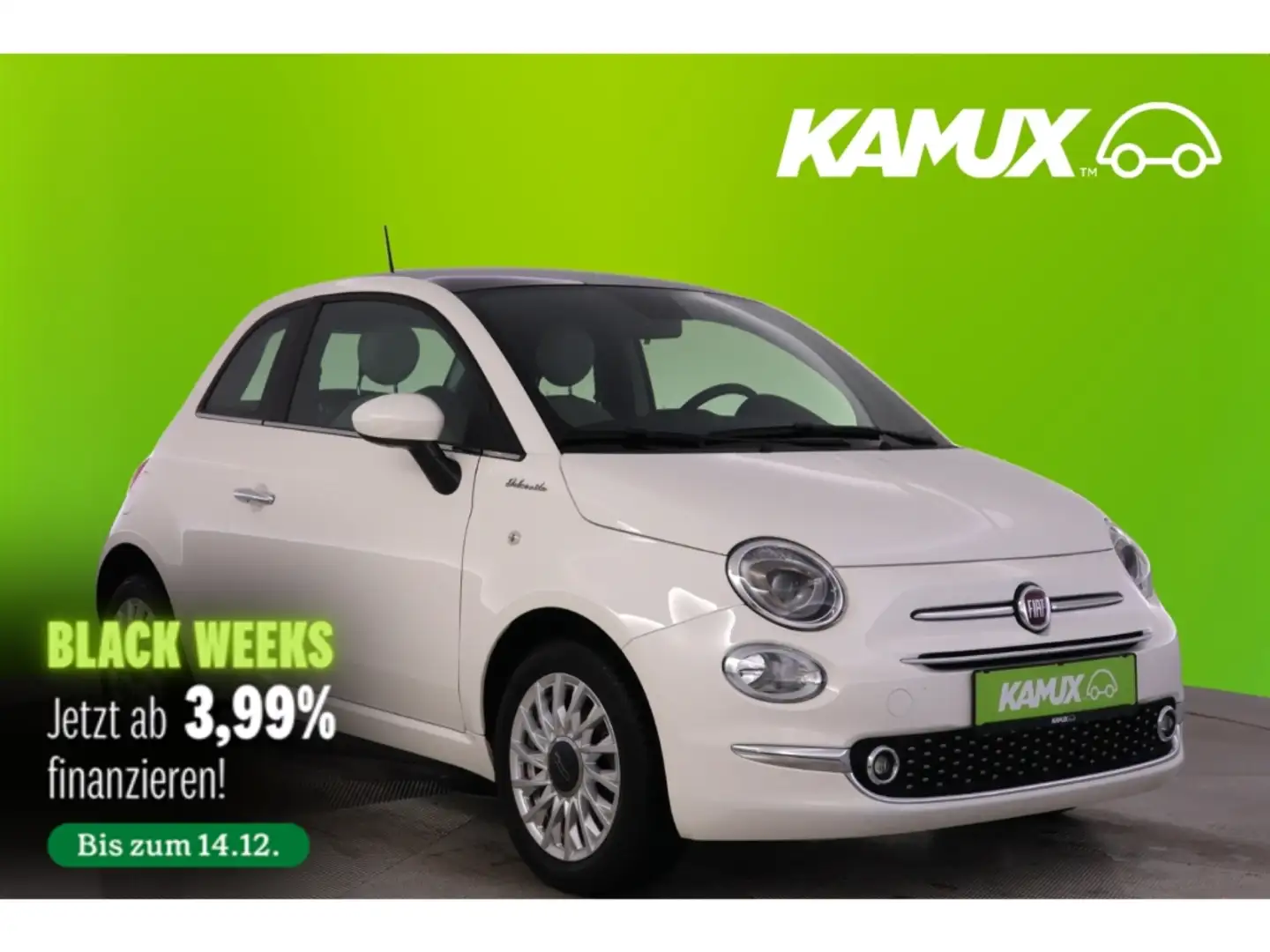 Fiat 500 1.0Mild-Hybrid Dolcevita+NAVI+PANO+PDC Weiß - 1