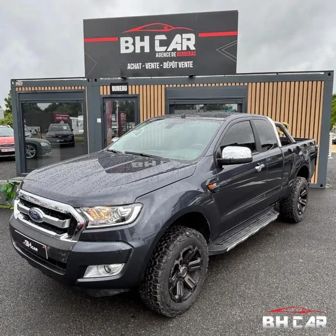 Ford Ranger SUPER CABINE 2.2 TDCI 160 XLT SPORT 4X4 BVA Gris - 1