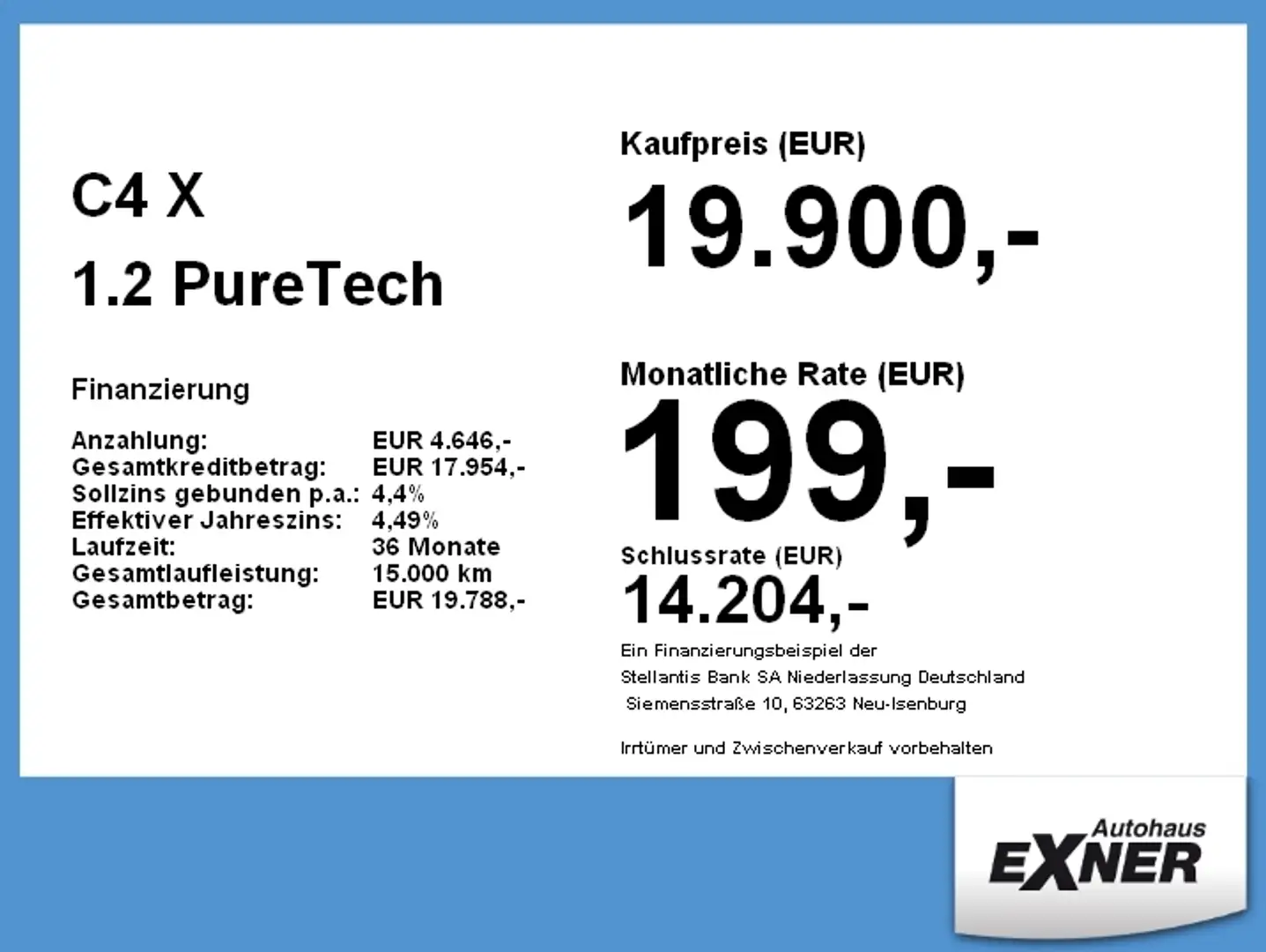 Citroen C4 X 1.2 PureTech 130 SHINE LED+Navi+SHZ+2Z Klima Blau - 2