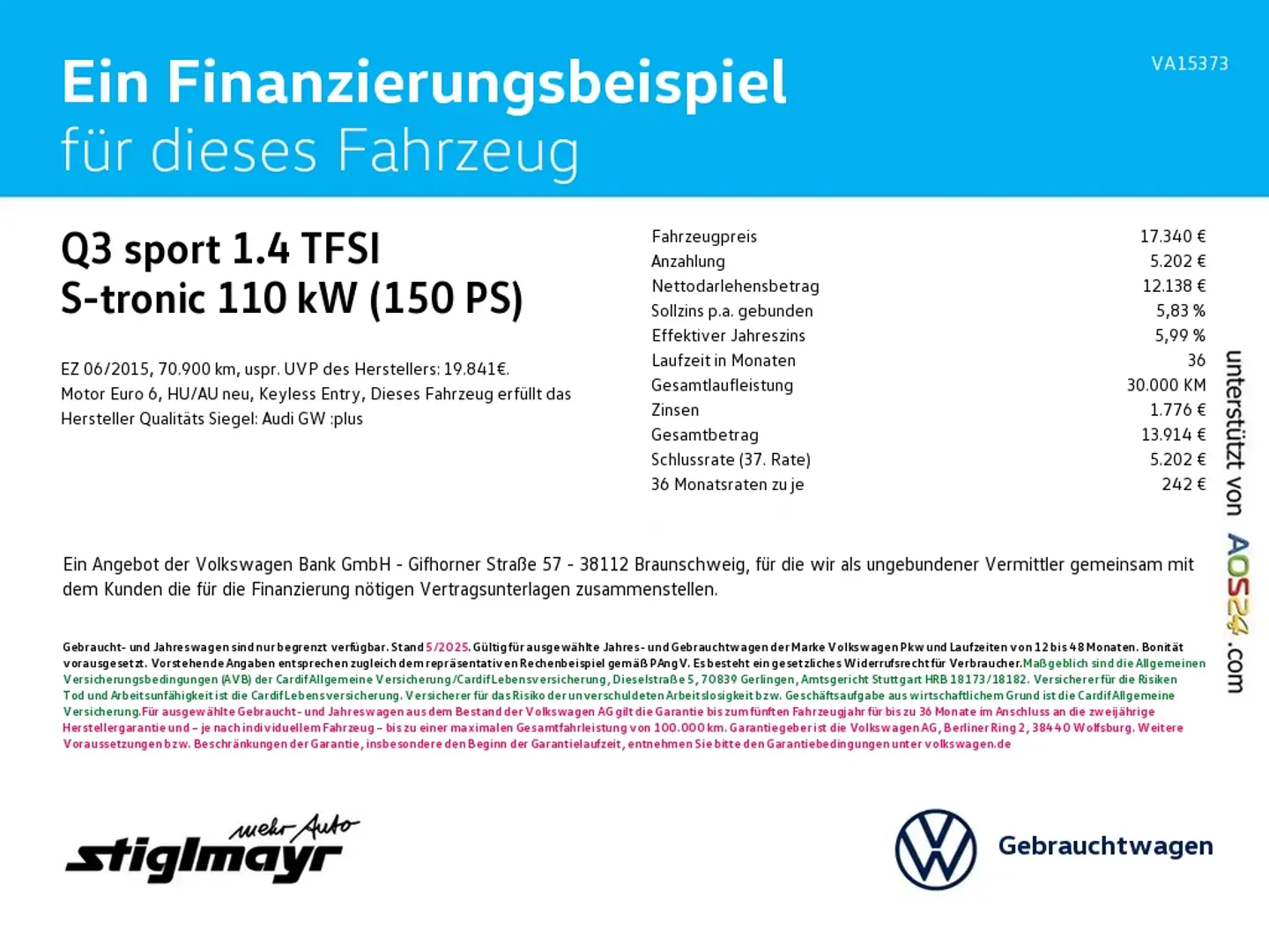 Audi Q3 sport 1.4 TFSI S-tronic KLIMA+TEMPOMAT+XENON Bleu - 2