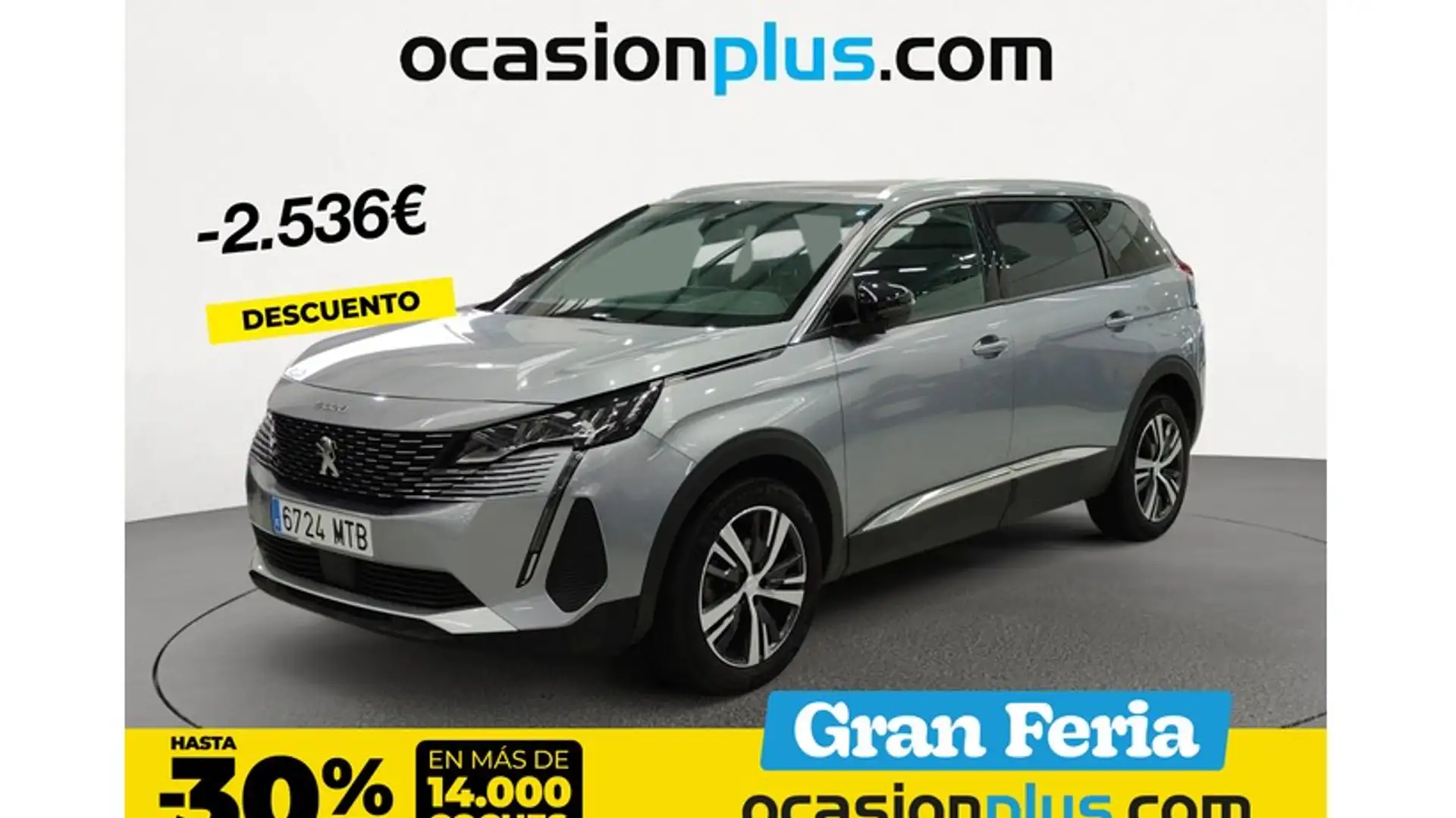 Peugeot 5008 1.6 BlueHDI Allure 7 pl. EAT6 120 Gris - 1