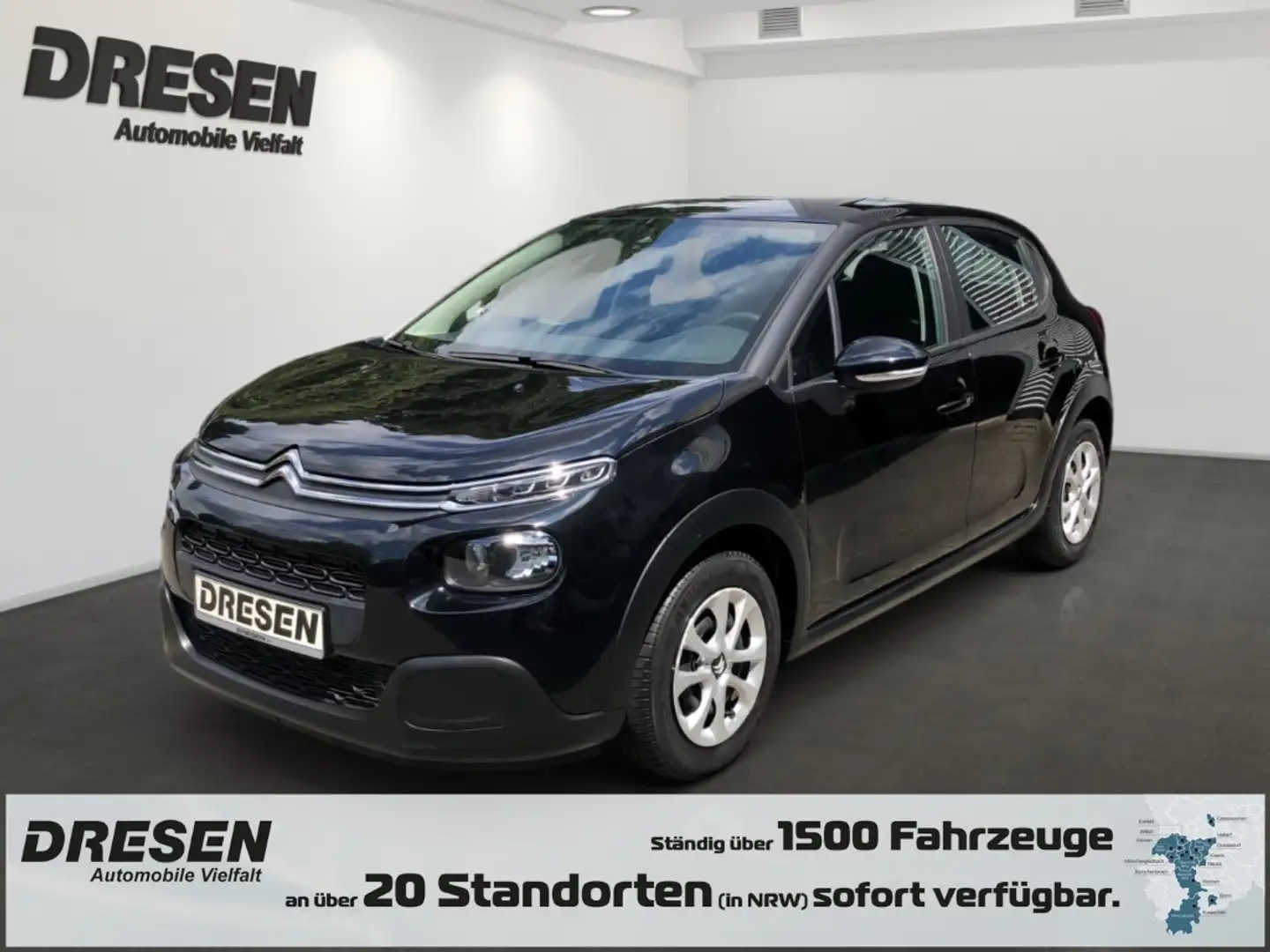 Citroen C3 1.2 PureTech   60kW (82PS) Klima, PDC, EFH, Tempom Negro - 1