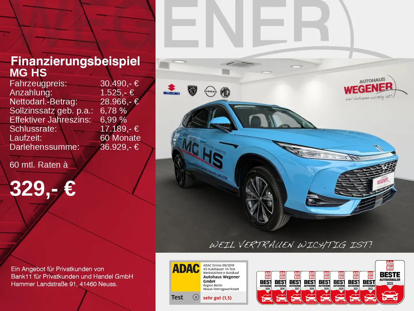 MG HS AT Luxury MY24/ SHZ/ NAVI/ LED/ 360° Blau - 2